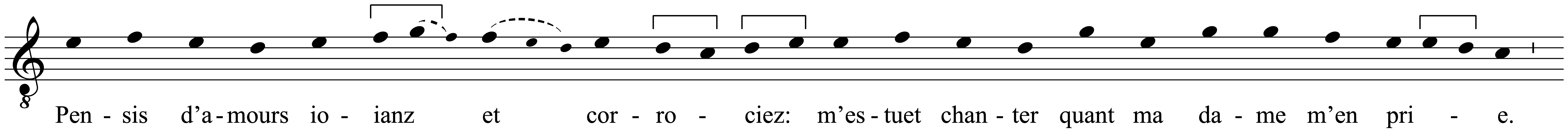 Work musical notation